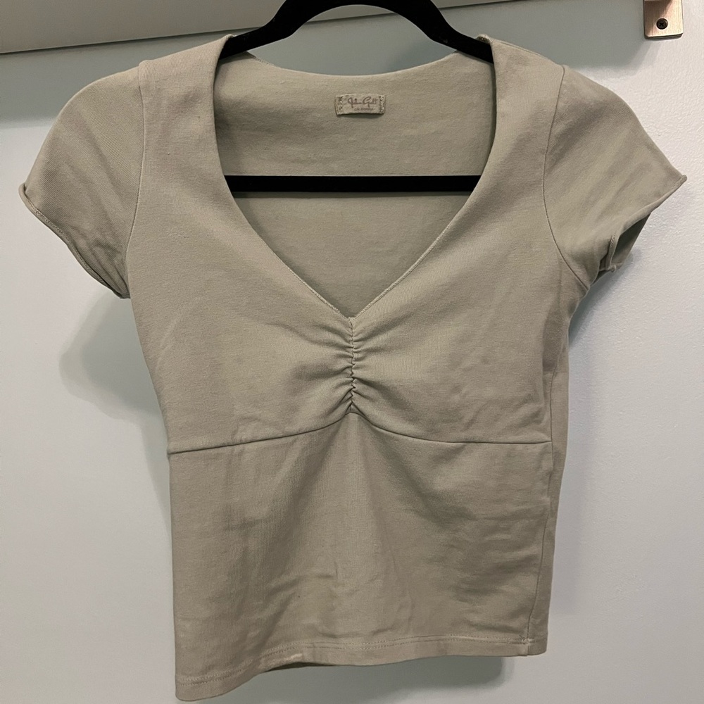Brandy Melville Sage Green Gina Top